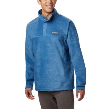 Columbia Steens Mountain Half Snap Fleece Big, Pullover Azules Para Hombre | 859143-BRK